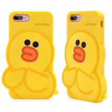 iPhone 7 Plus 5.5 - 3D Silicone Cartoon Cute Soft Protective Phone Cover Case - Duck